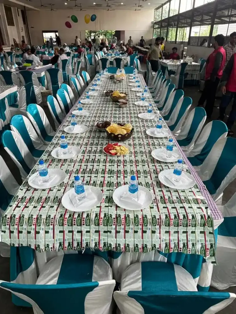 Table settings for wedding