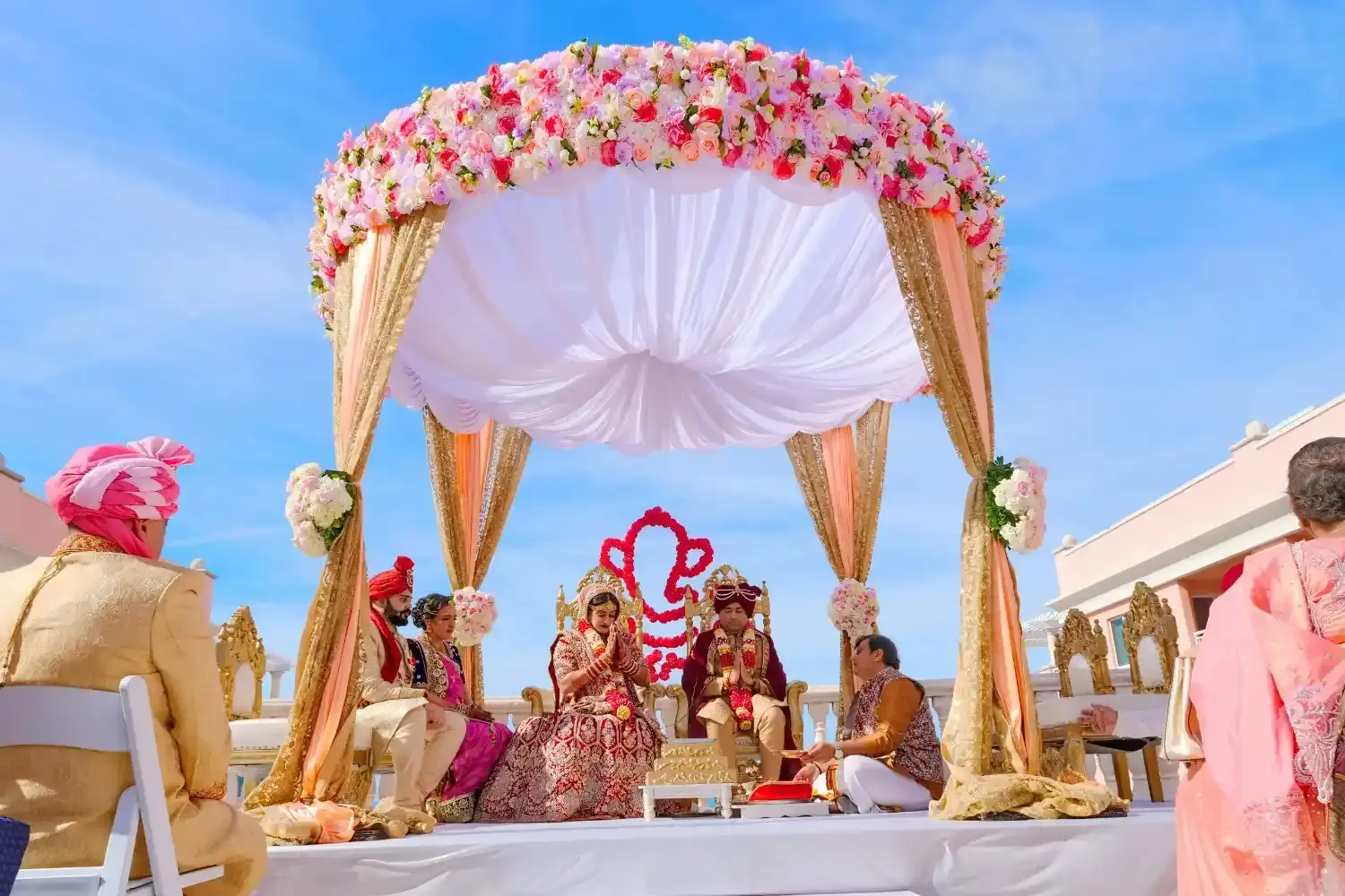 destination wedding in kerala - outdoor decor